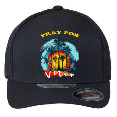 Pray For Maui Hawaii Strong Flexfit Unipanel Trucker Cap