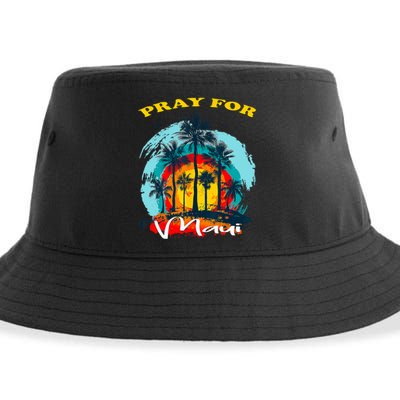 Pray For Maui Hawaii Strong Sustainable Bucket Hat