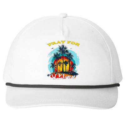 Pray For Maui Hawaii Strong Snapback Five-Panel Rope Hat