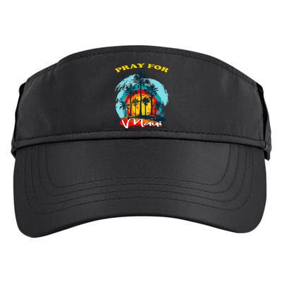 Pray For Maui Hawaii Strong Adult Drive Performance Visor