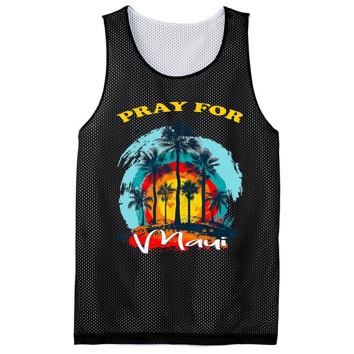 Pray For Maui Hawaii Strong Mesh Reversible Basketball Jersey Tank