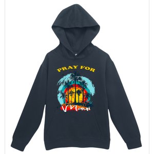 Pray For Maui Hawaii Strong Urban Pullover Hoodie