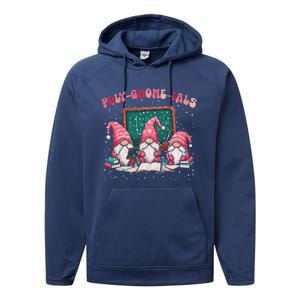 Polygnomeials Funny Math Teacher Pun Algebra Polynomial Performance Fleece Hoodie