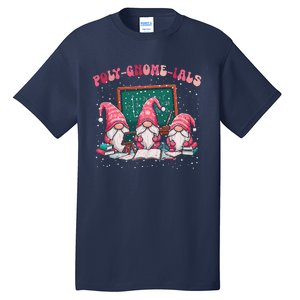 Polygnomeials Funny Math Teacher Pun Algebra Polynomial Tall T-Shirt