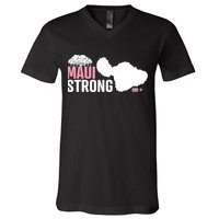 Pray For Maui Hawaii Strong Lahaina Strong V-Neck T-Shirt