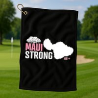 Pray For Maui Hawaii Strong Lahaina Strong Golf Towel