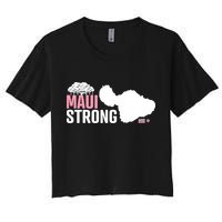 Pray For Maui Hawaii Strong Lahaina Strong Women's Crop Top Tee