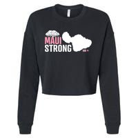 Pray For Maui Hawaii Strong Lahaina Strong Cropped Pullover Crew