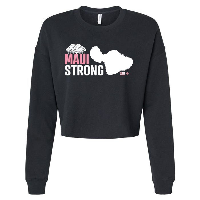 Pray For Maui Hawaii Strong Lahaina Strong Cropped Pullover Crew