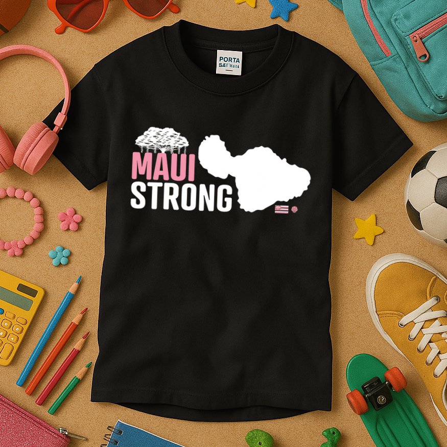 Pray For Maui Hawaii Strong Lahaina Strong Kids T-Shirt
