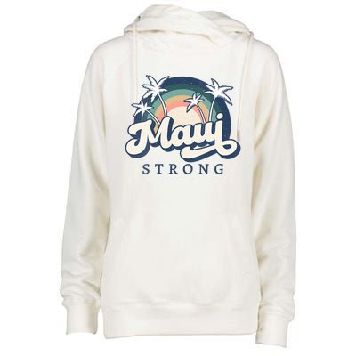 Pray For Maui Hawaii Strong Support Hawaii Womens Funnel Neck Pullover Hood