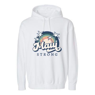 Pray For Maui Hawaii Strong Support Hawaii Garment-Dyed Fleece Hoodie