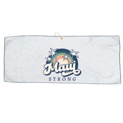 Pray For Maui Hawaii Strong Support Hawaii Large Microfiber Waffle Golf Towel