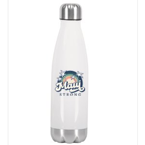 Pray For Maui Hawaii Strong Support Hawaii Stainless Steel Insulated Water Bottle