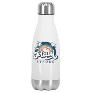 Pray For Maui Hawaii Strong Support Hawaii Stainless Steel Insulated Water Bottle