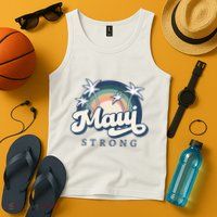 Pray For Maui Hawaii Strong Support Hawaii Tank Top