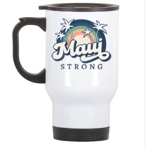 Pray For Maui Hawaii Strong Support Hawaii Stainless Steel Travel Mug