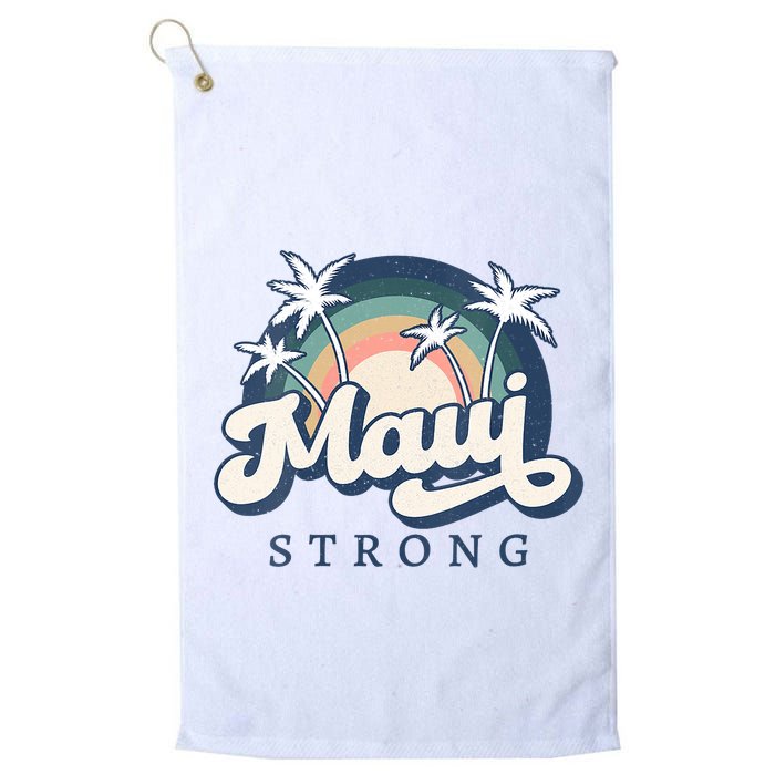 Pray For Maui Hawaii Strong Support Hawaii Golf Towel