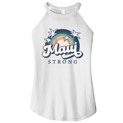 Pray For Maui Hawaii Strong Support Hawaii Women’s Perfect Tri Rocker Tank