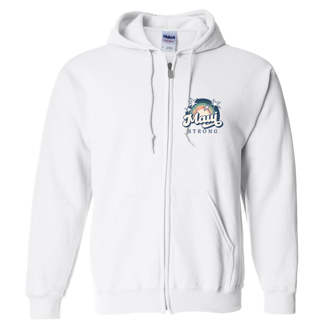 Pray For Maui Hawaii Strong Support Hawaii Full Zip Hoodie