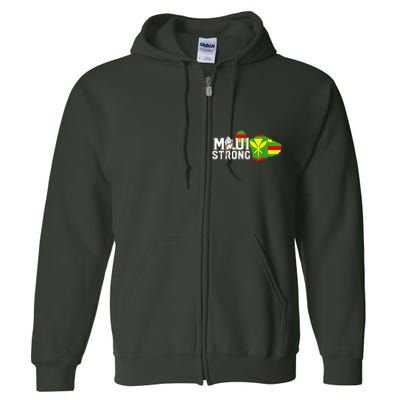 Pray for Maui Hawaii Strong Full Zip Hoodie