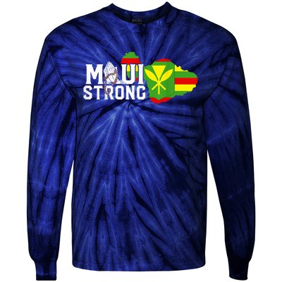 Pray for Maui Hawaii Strong Tie-Dye Long Sleeve Shirt