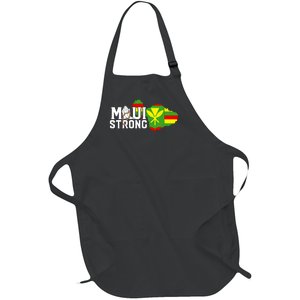 Pray For Maui Hawaii Strong Maui Wildfire Relief Full-Length Apron With Pockets