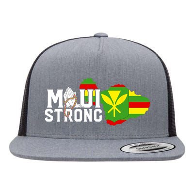 Pray For Maui Hawaii Strong Maui Wildfire Relief Flat Bill Trucker Hat