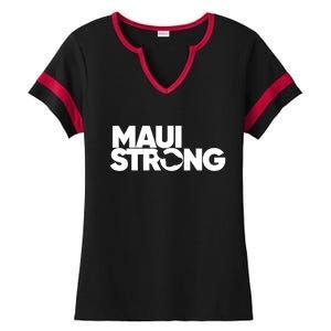 Pray For Maui Hawaii Strong Support For Hawaii Fire Victims Ladies Halftime Notch Neck Tee