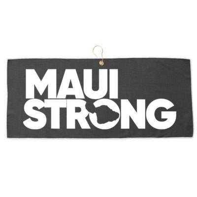 Pray For Maui Hawaii Strong Support For Hawaii Fire Victims Large Microfiber Waffle Golf Towel