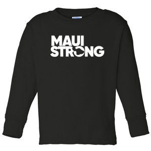 Pray For Maui Hawaii Strong Support For Hawaii Fire Victims Toddler Long Sleeve Shirt