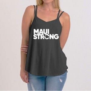 Pray For Maui Hawaii Strong Support For Hawaii Fire Victims Women's Strappy Tank