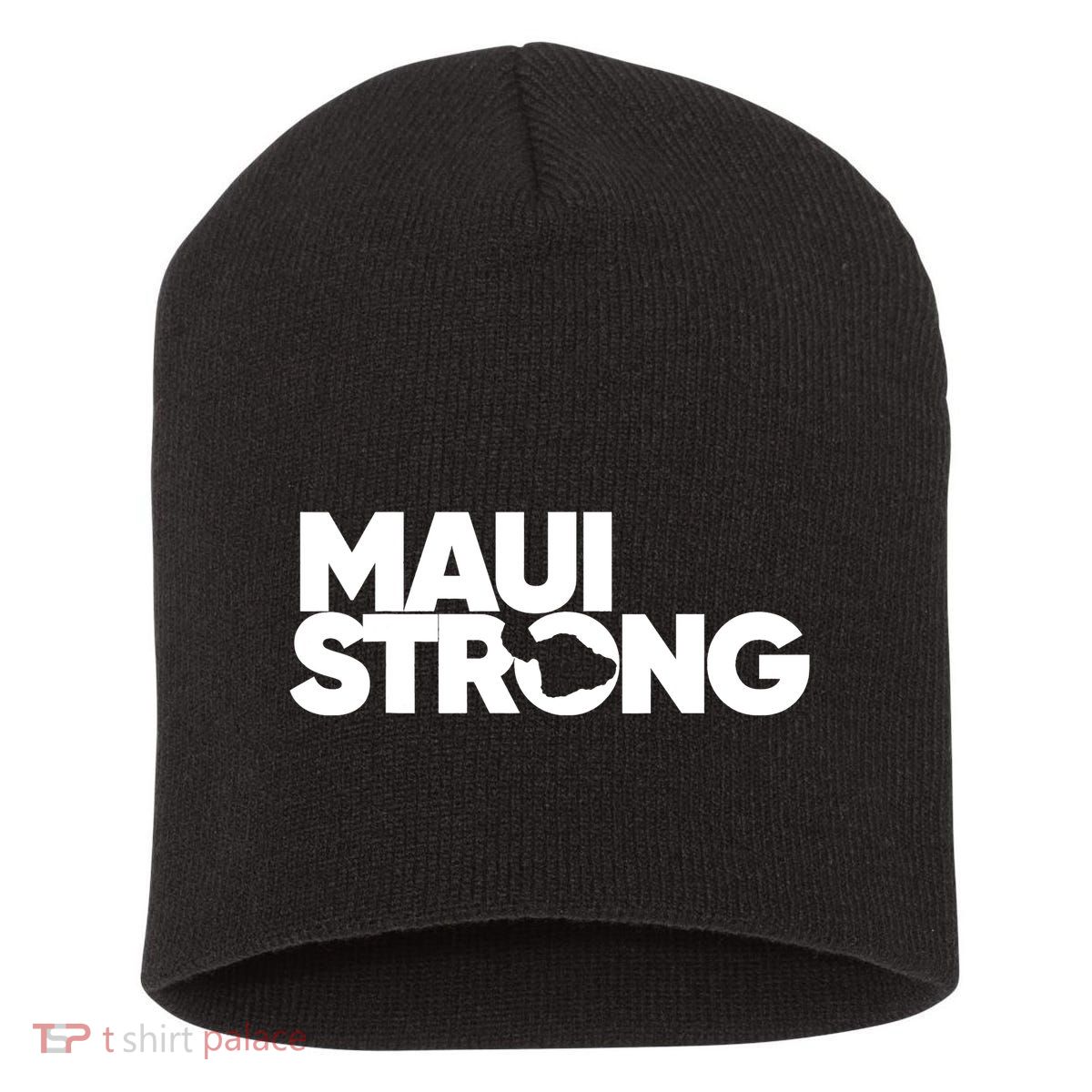 Pray For Maui Hawaii Strong Support For Hawaii Fire Victims Short Acrylic Beanie