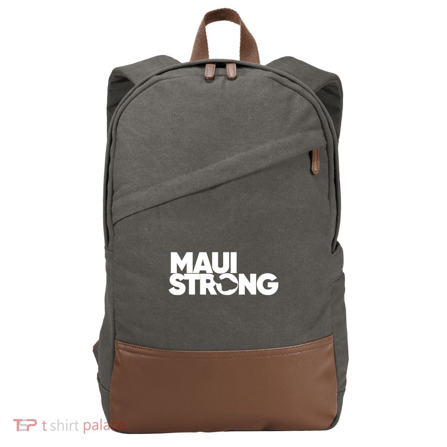 Pray For Maui Hawaii Strong Support For Hawaii Fire Victims Cotton Canvas Backpack
