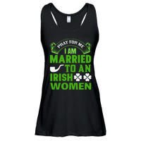 Pray For Me I Am Married To An Irish Women Ladies Essential Flowy Tank