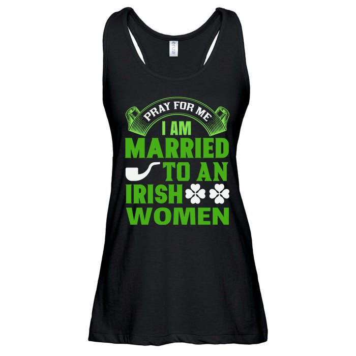 Pray For Me I Am Married To An Irish Women Ladies Essential Flowy Tank