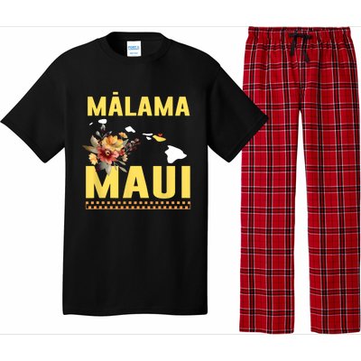 Pray For Malama Maui Hawaii Strong Support Maui Hawaii Pajama Set