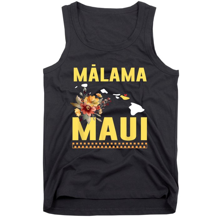 Pray For Malama Maui Hawaii Strong Support Maui Hawaii Tank Top