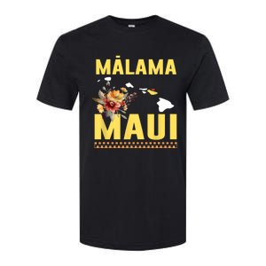 Pray For Malama Maui Hawaii Strong Support Maui Hawaii Softstyle CVC T-Shirt