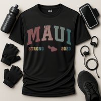 Pray For Maui Hawaii Strong Lahaina Fires Donate Cooling Performance Crew T-Shirt