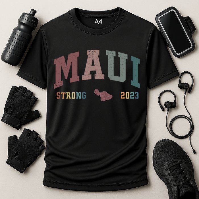 Pray For Maui Hawaii Strong Lahaina Fires Donate Cooling Performance Crew T-Shirt
