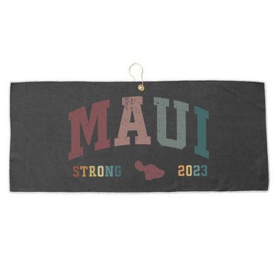 Pray For Maui Hawaii Strong Lahaina Fires Donate Large Microfiber Waffle Golf Towel