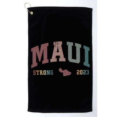 Pray For Maui Hawaii Strong Lahaina Fires Donate Platinum Collection Golf Towel