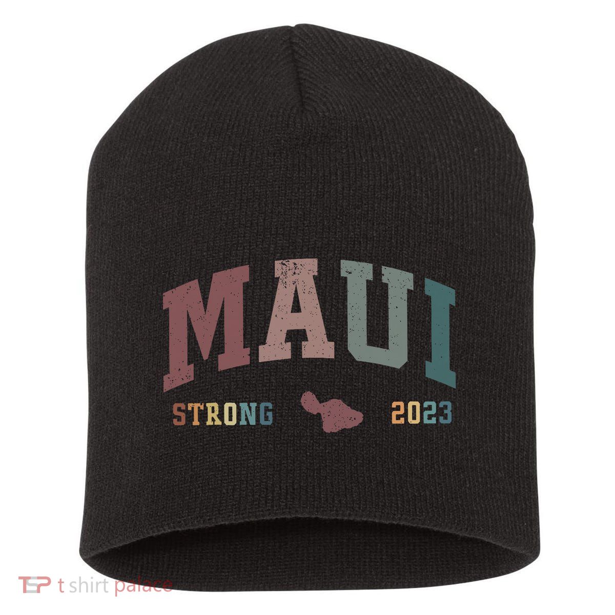 Pray For Maui Hawaii Strong Lahaina Fires Donate Short Acrylic Beanie