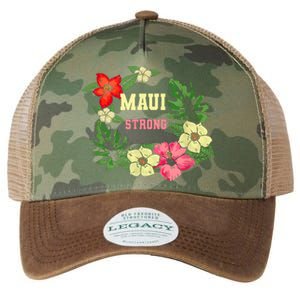 Pray For Maui Hawaii Strong Hawaiian Floral Legacy Tie Dye Trucker Hat