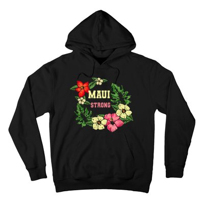 Pray For Maui Hawaii Strong Hawaiian Floral Hoodie