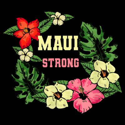 Pray For Maui Hawaii Strong Hawaiian Floral T-Shirt