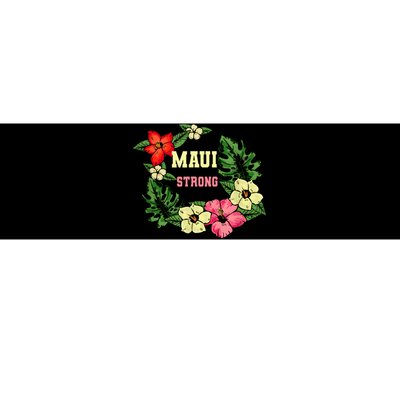 Pray For Maui Hawaii Strong Hawaiian Floral Bumper Sticker