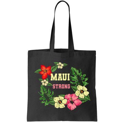 Pray For Maui Hawaii Strong Hawaiian Floral Bag