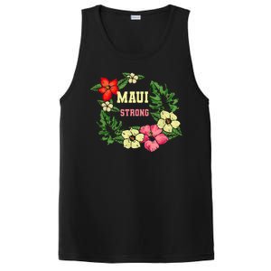 Pray For Maui Hawaii Strong Hawaiian Floral PosiCharge Competitor Tank